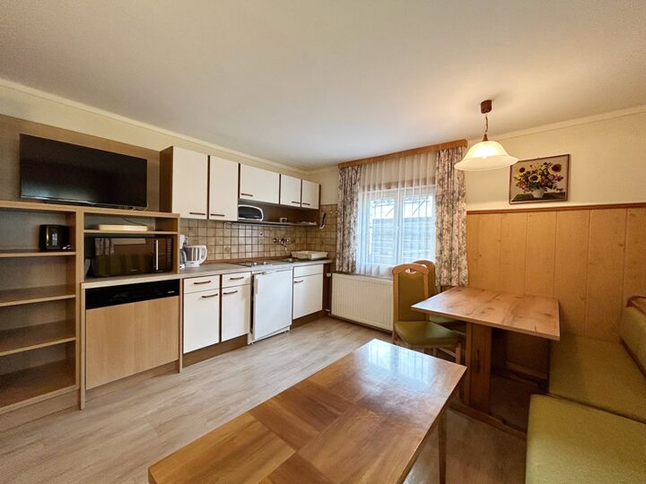 Open kitchen in the flat